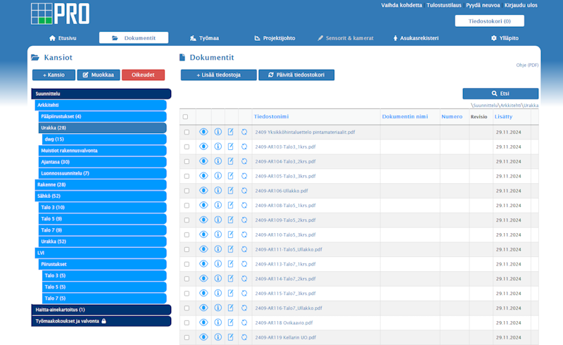 työmaan olosuhdeseuranta